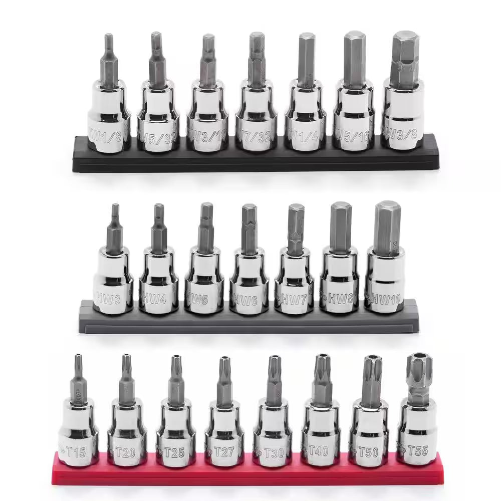 3/8 In. Drive Sae/Metric Hex/Torx Bit Socket Set (22-Piece)